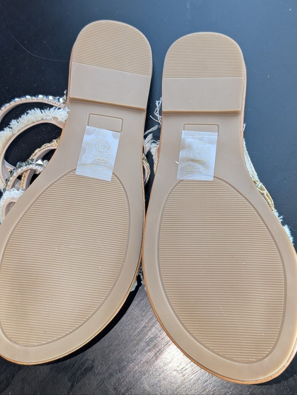 Boho Multi-Strap Slide Sandals - Never Worn - Picture 3 of 3
